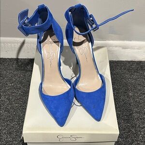 Jessica Simpson Vibrant Blue Heels